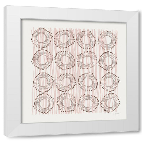 Main Street Twirled Blush White Modern Wood Framed Art Print by Warrick, Cheryl