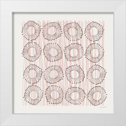 Main Street Twirled Blush White Modern Wood Framed Art Print by Warrick, Cheryl