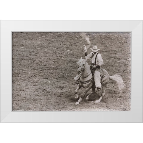 Rodeo I Sepia White Modern Wood Framed Art Print by Larson, Nathan