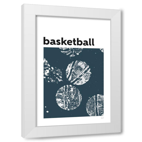 Baller II White Modern Wood Framed Art Print by Youngstrom, Kent