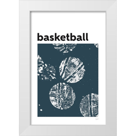 Baller II White Modern Wood Framed Art Print by Youngstrom, Kent