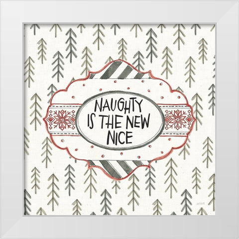 Holiday Fun V White Modern Wood Framed Art Print by Tavoletti, Anne