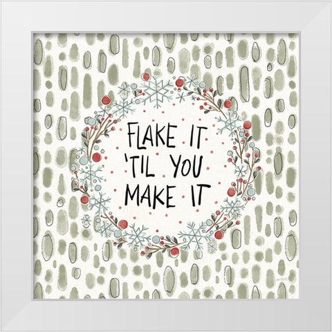 Holiday Fun VII White Modern Wood Framed Art Print by Tavoletti, Anne