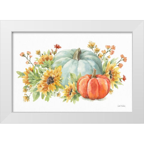 Autumn Breeze II White Modern Wood Framed Art Print by Trimbach, Leslie