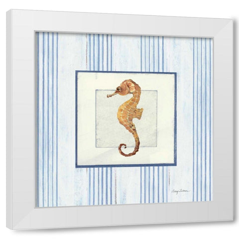 Sanibel Shell IV White Modern Wood Framed Art Print by Tillmon, Avery
