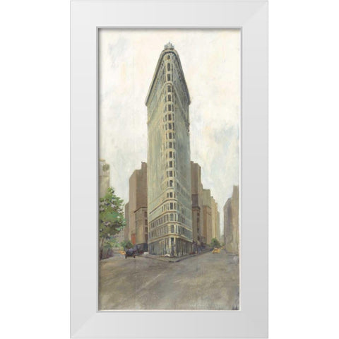 Downtown White Modern Wood Framed Art Print by Tillmon, Avery