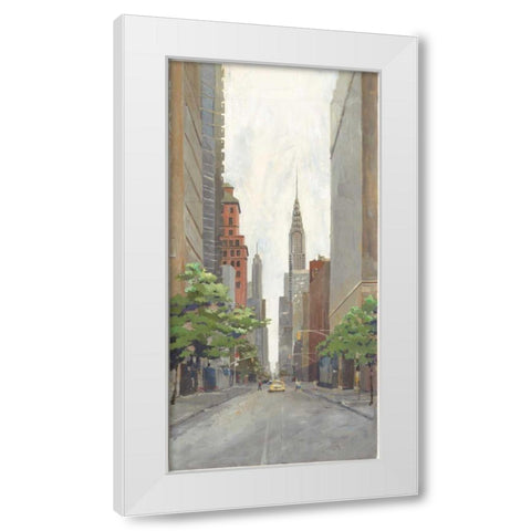 Uptown White Modern Wood Framed Art Print by Tillmon, Avery
