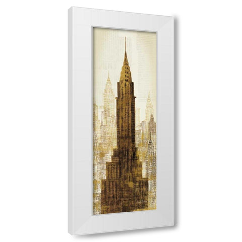 Lexington at 42nd White Modern Wood Framed Art Print by Tillmon, Avery