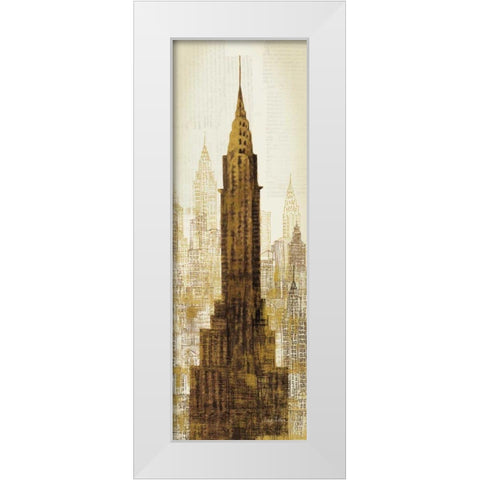 Lexington at 42nd White Modern Wood Framed Art Print by Tillmon, Avery