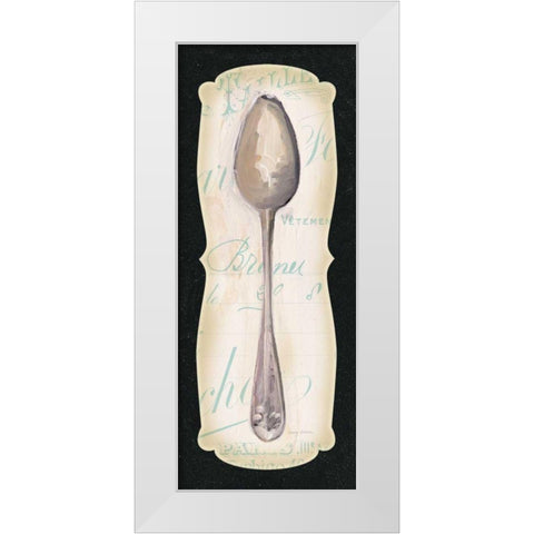 French Spoon White Modern Wood Framed Art Print by Tillmon, Avery