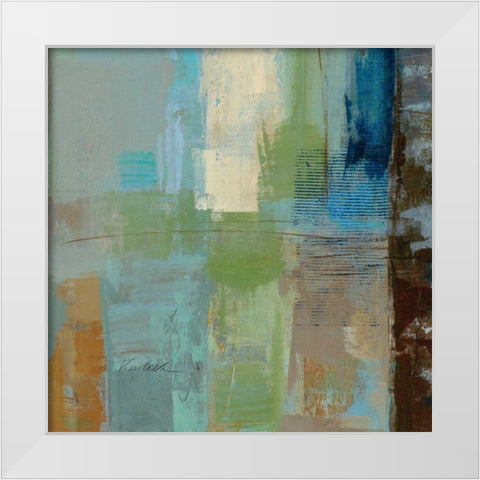 Skylights Square II White Modern Wood Framed Art Print by Vassileva, Silvia