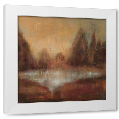 Rain II White Modern Wood Framed Art Print by Vassileva, Silvia