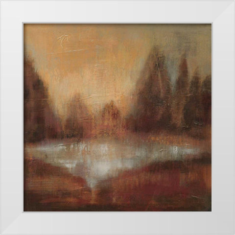 Rain II White Modern Wood Framed Art Print by Vassileva, Silvia