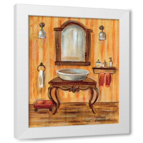 Tuscan Bath II White Modern Wood Framed Art Print by Vassileva, Silvia