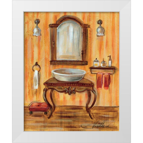 Tuscan Bath II White Modern Wood Framed Art Print by Vassileva, Silvia