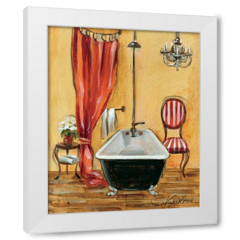 Tuscan Bath III White Modern Wood Framed Art Print by Vassileva, Silvia
