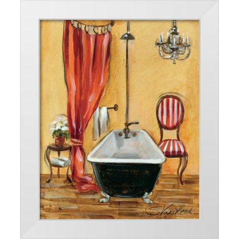Tuscan Bath III White Modern Wood Framed Art Print by Vassileva, Silvia