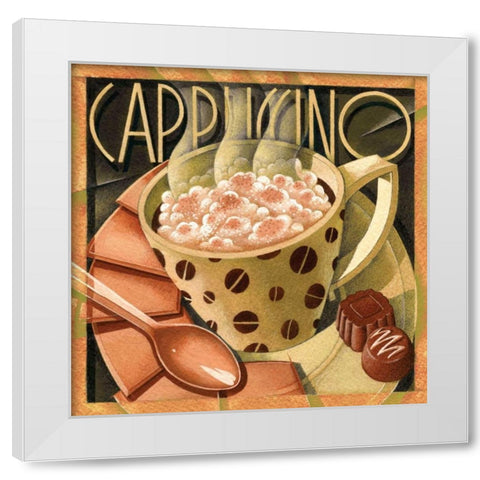 Cappuccino and Cafe B White Modern Wood Framed Art Print by Edinjiklian, Teddy