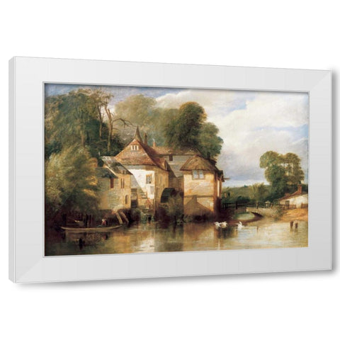 Arundel Mill White Modern Wood Framed Art Print by Pyne| James Baker