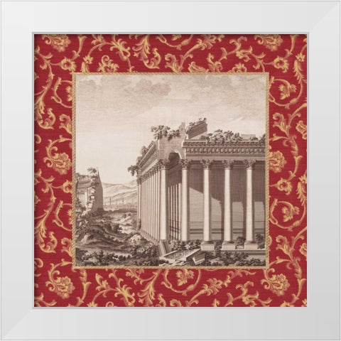 Caravella II White Modern Wood Framed Art Print by Alexander, Zachary