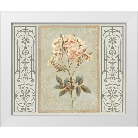 Heritage Roses I White Modern Wood Framed Art Print by Chilton, Sarah E.