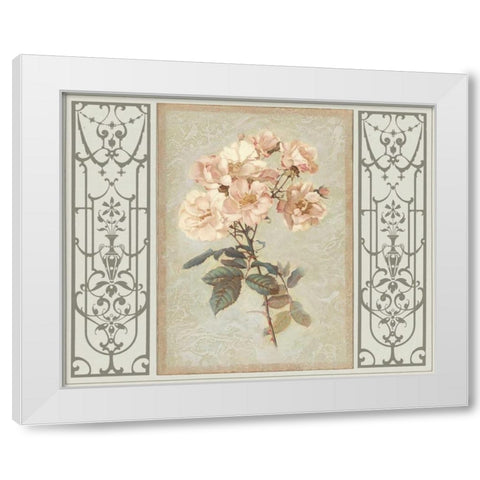 Heritage Roses II White Modern Wood Framed Art Print by Chilton, Sarah E.