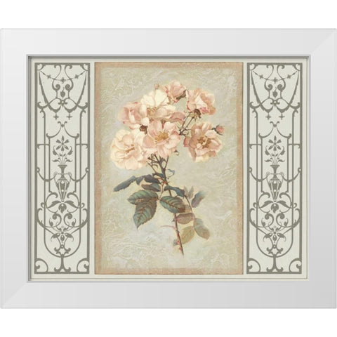 Heritage Roses II White Modern Wood Framed Art Print by Chilton, Sarah E.