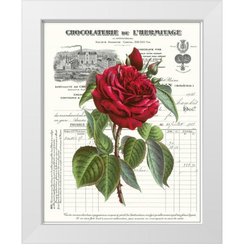 Heirloom Roses A White Modern Wood Framed Art Print by Chilton, Sarah E