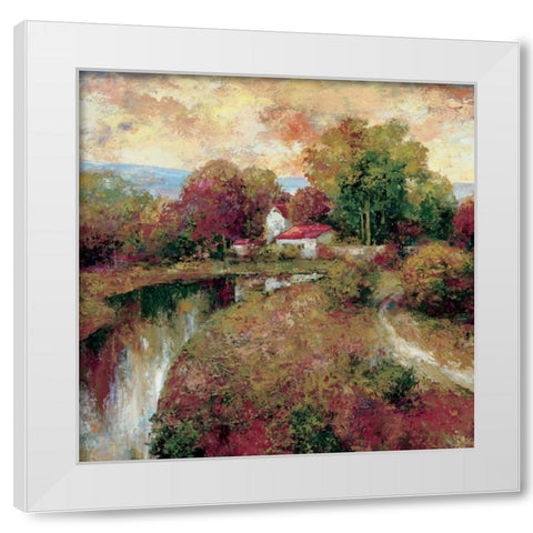 American Country I White Modern Wood Framed Art Print by Rogers, Adam