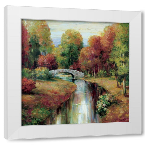 American Country II White Modern Wood Framed Art Print by Rogers, Adam