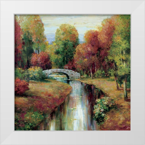 American Country II White Modern Wood Framed Art Print by Rogers, Adam