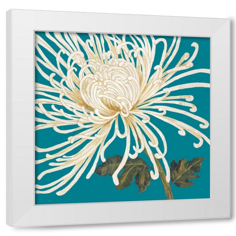 Mums The Word II White Modern Wood Framed Art Print by Nicole, Lily