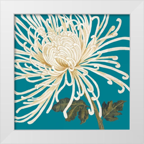 Mums The Word II White Modern Wood Framed Art Print by Nicole, Lily