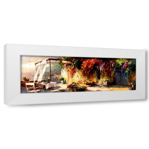 Romantic Place White Modern Wood Framed Art Print by Haenraets, Willem