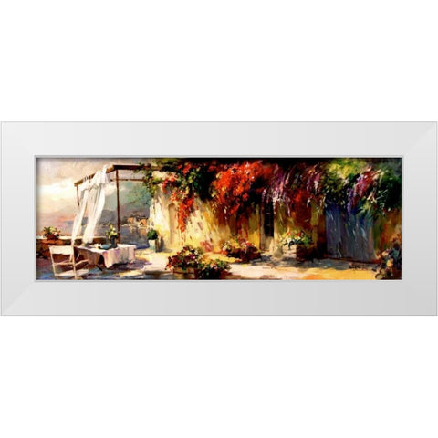 Romantic Place White Modern Wood Framed Art Print by Haenraets, Willem