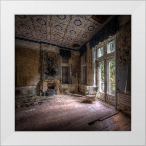 Hotel rouge White Modern Wood Framed Art Print by Sneeuw, Ivo