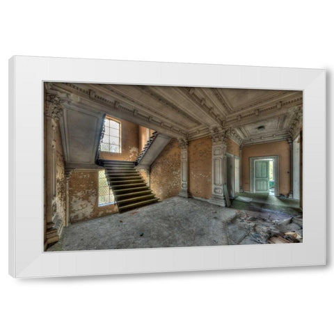 Chateau Rochendaal III White Modern Wood Framed Art Print by Sneeuw, Ivo