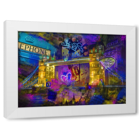 London White Modern Wood Framed Art Print by de Haas, Mascha