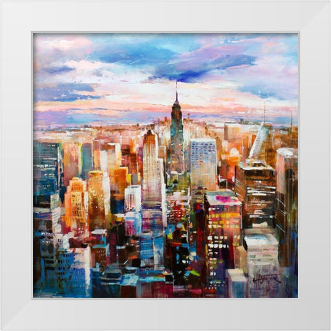 Sky over White Modern Wood Framed Art Print by Haenraets, Willem