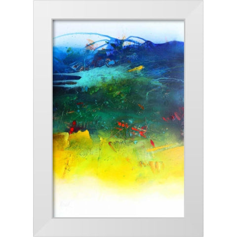 Der Fluss des Lebens White Modern Wood Framed Art Print by Hansl, Alfred