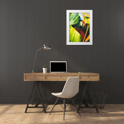 Nymphea 2 White Modern Wood Framed Art Print by Koch, Angelika