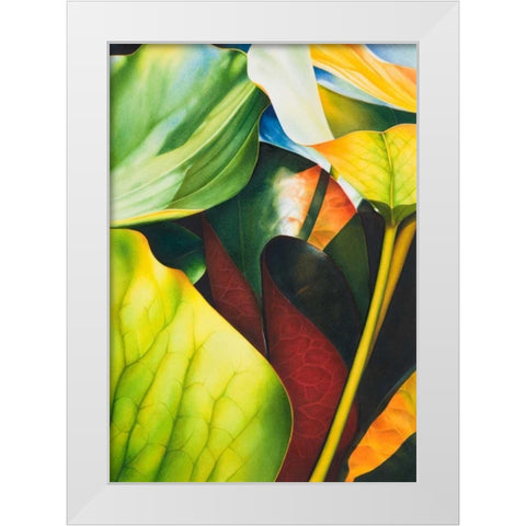 Nymphea 2 White Modern Wood Framed Art Print by Koch, Angelika
