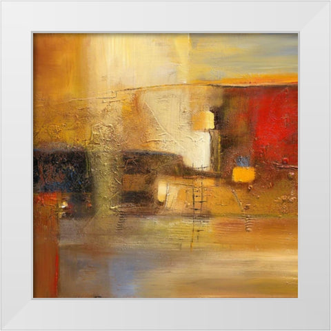Sunbeam to Earth White Modern Wood Framed Art Print by Danckaert, Bea