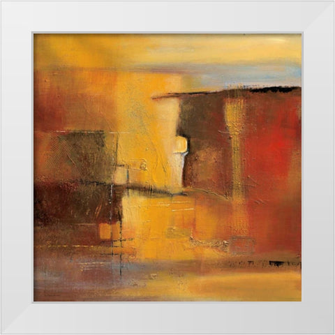 Sunset White Modern Wood Framed Art Print by Danckaert, Bea