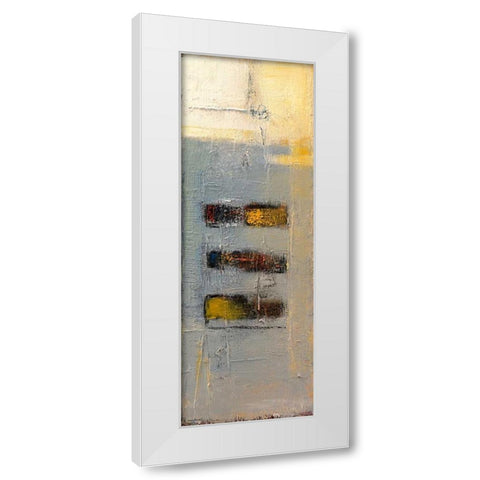 beeing there White Modern Wood Framed Art Print by Danckaert, Bea