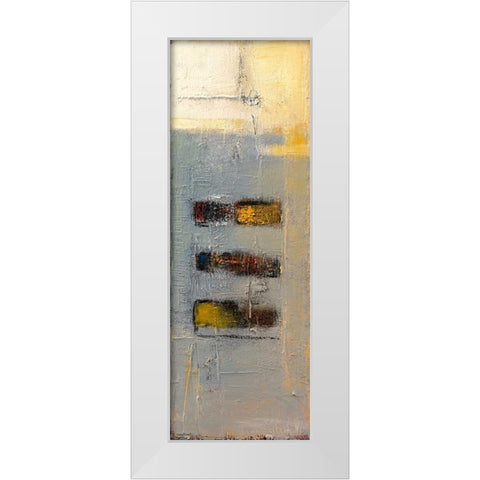 beeing there White Modern Wood Framed Art Print by Danckaert, Bea