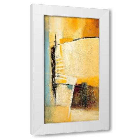 Bridge across 1 White Modern Wood Framed Art Print by Danckaert, Bea