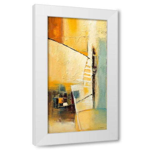 Bridge across 2 White Modern Wood Framed Art Print by Danckaert, Bea