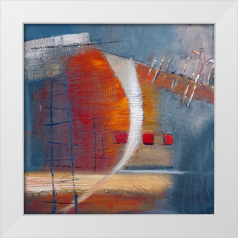 Splendid Glow White Modern Wood Framed Art Print by Danckaert, Bea