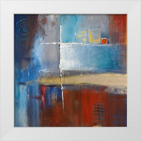 The Game White Modern Wood Framed Art Print by Danckaert, Bea